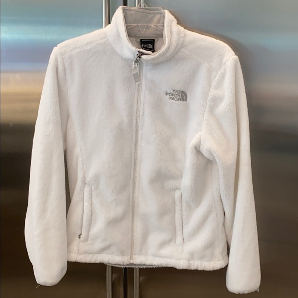 The North Face White Fleece Jacket Size Small